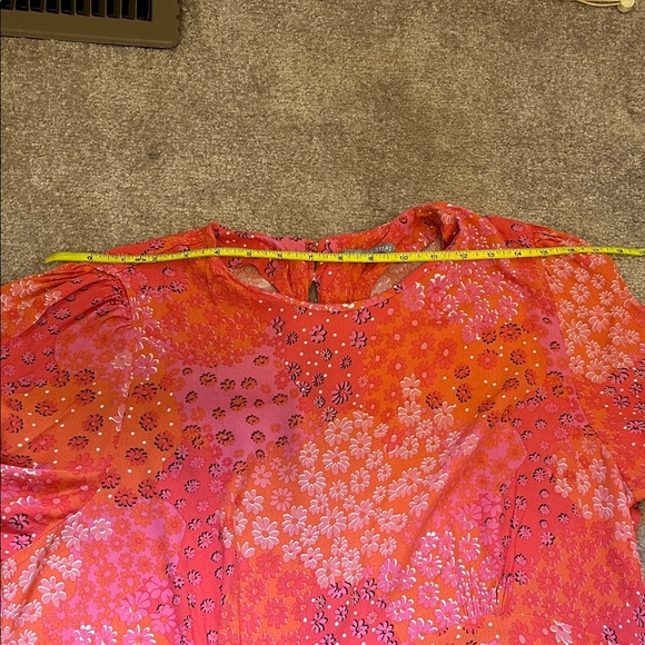 Oliver Bonas Vibrant Floral Long Sleeve Dress Size 14 - Picture 6 of 12